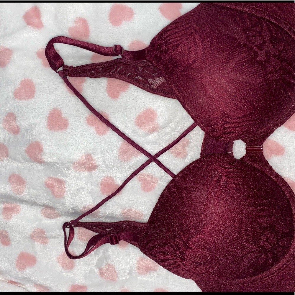 Victoria Secrets PINK Maroon Bra